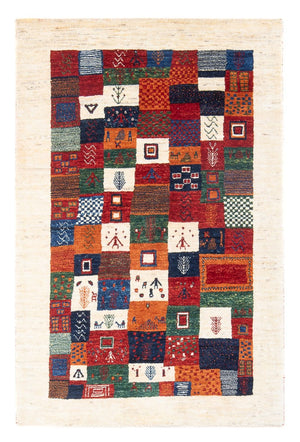 Gabbeh Tæppe - Loribaft Persisk - 130 x 84 cm - flerfarvet