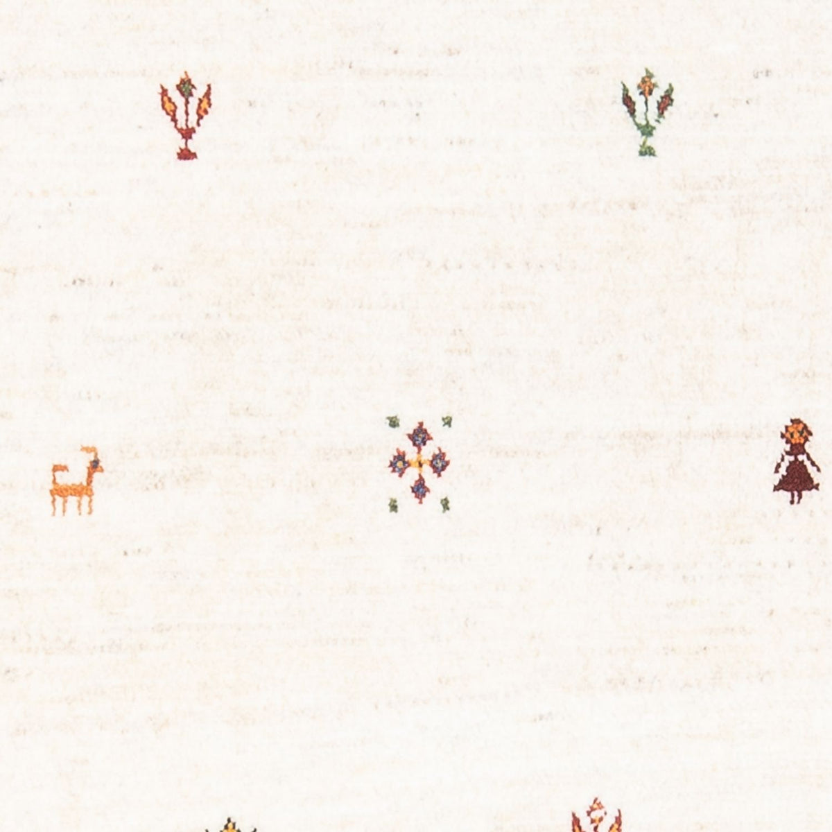 Gabbeh Tæppe - Loribaft Persisk - 126 x 88 cm - flerfarvet