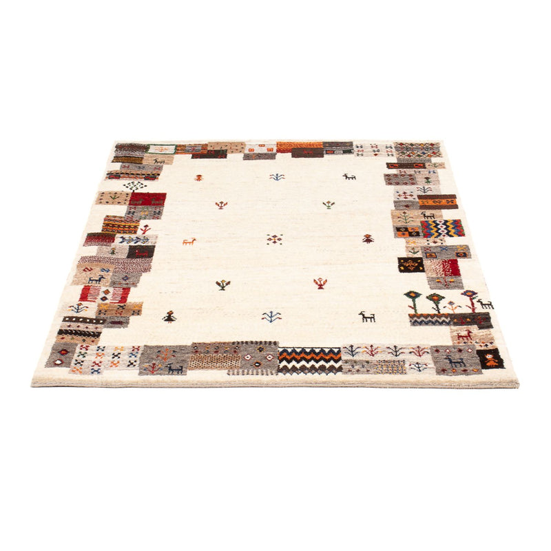 Gabbeh Tæppe - Loribaft Persisk - 126 x 88 cm - flerfarvet