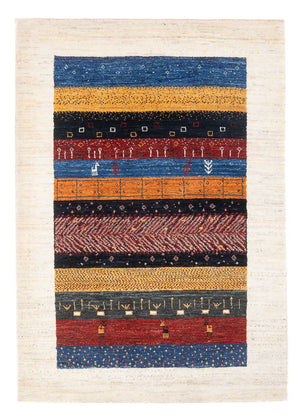 Gabbeh Tæppe - Loribaft Persisk - 135 x 87 cm - flerfarvet