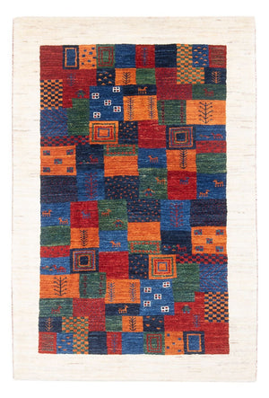 Gabbeh Tæppe - Loribaft Persisk - 132 x 86 cm - flerfarvet