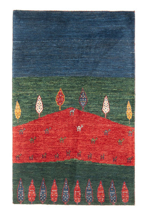Gabbeh Tæppe - Loribaft Persisk - 131 x 81 cm - flerfarvet
