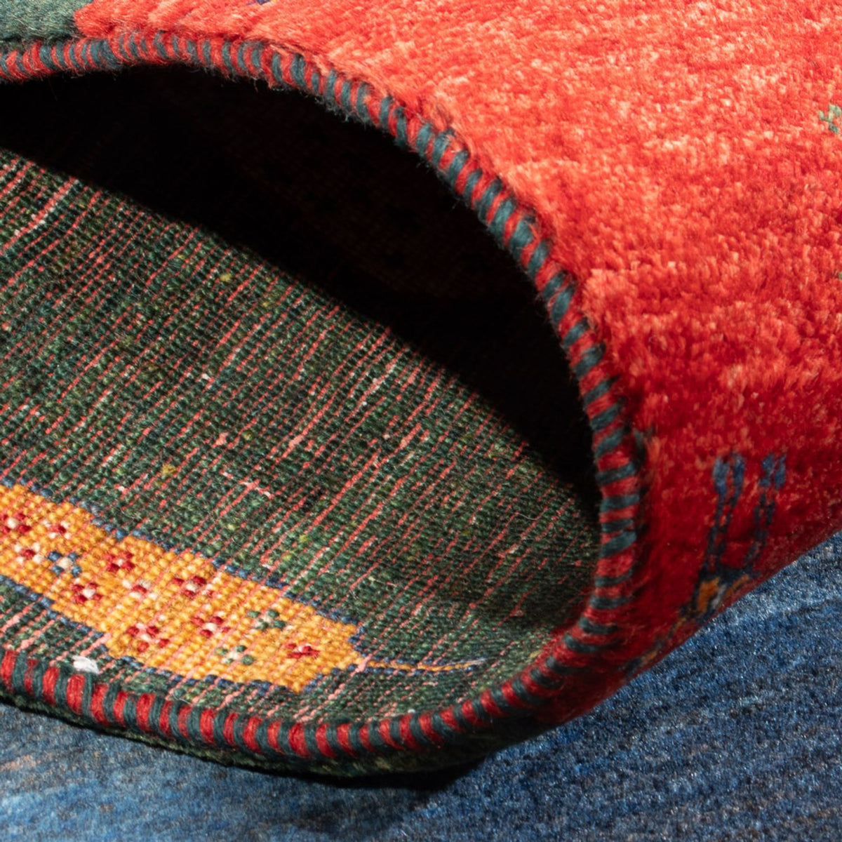 Gabbeh Tæppe - Loribaft Persisk - 131 x 81 cm - flerfarvet