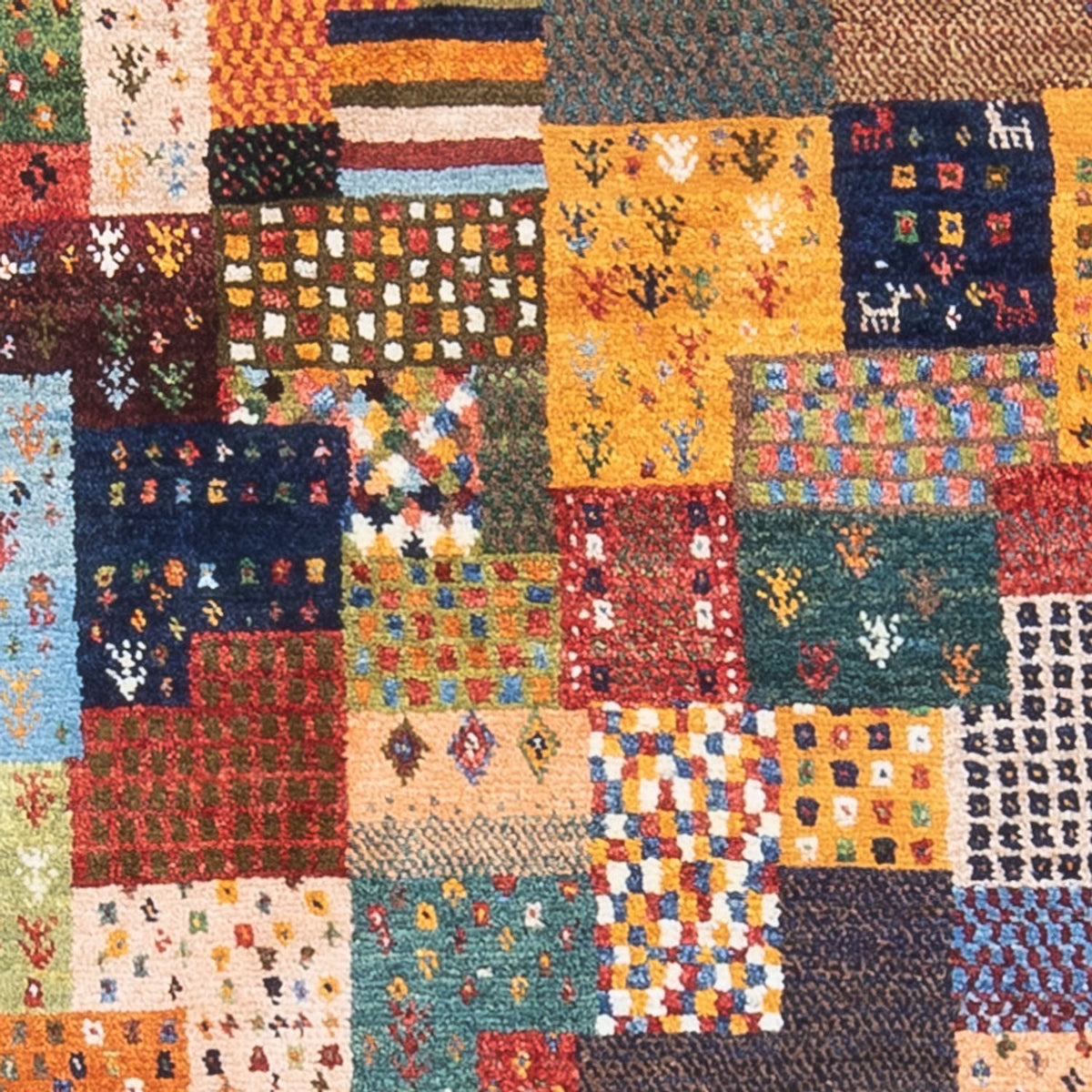 Gabbeh Tæppe - Loribaft Persisk - 134 x 82 cm - flerfarvet