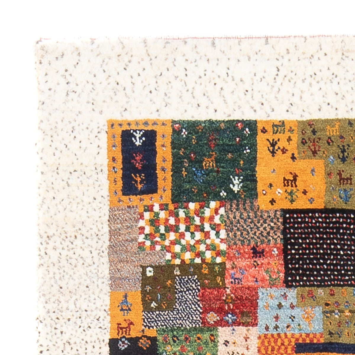 Gabbeh Tæppe - Loribaft Persisk - 134 x 82 cm - flerfarvet