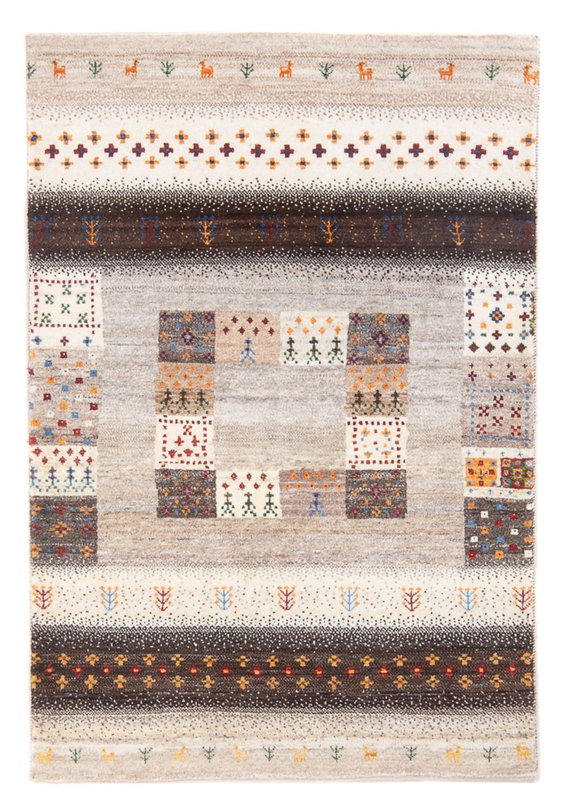 Gabbeh Tæppe - Loribaft Persisk - 130 x 84 cm - flerfarvet