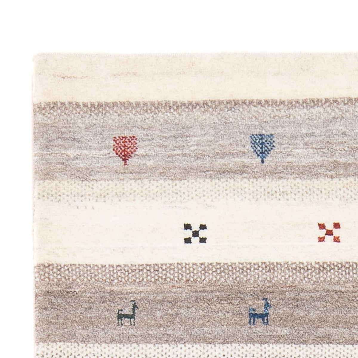 Gabbeh Tæppe - Loribaft Persisk - 130 x 85 cm - flerfarvet