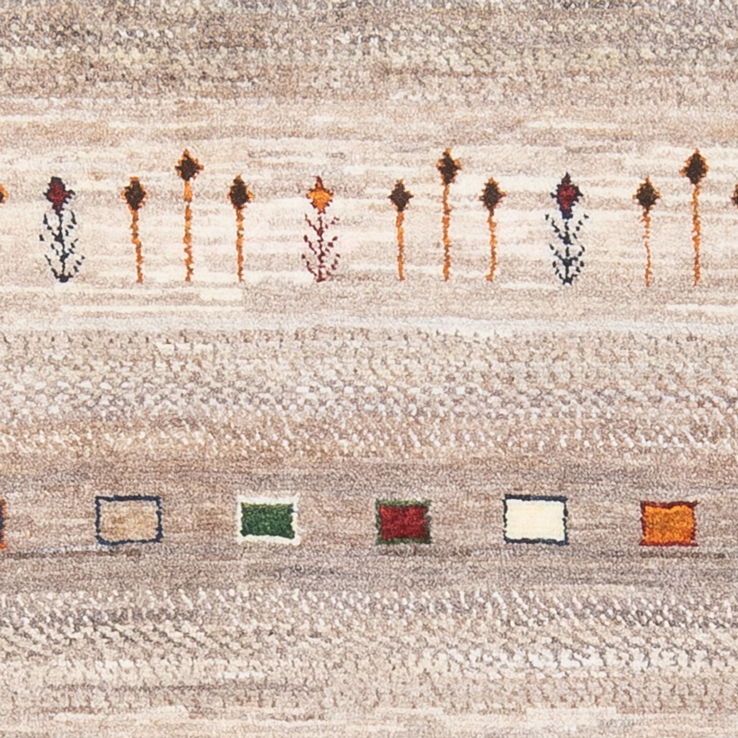 Gabbeh Tæppe - Loribaft Persisk - 134 x 86 cm - flerfarvet
