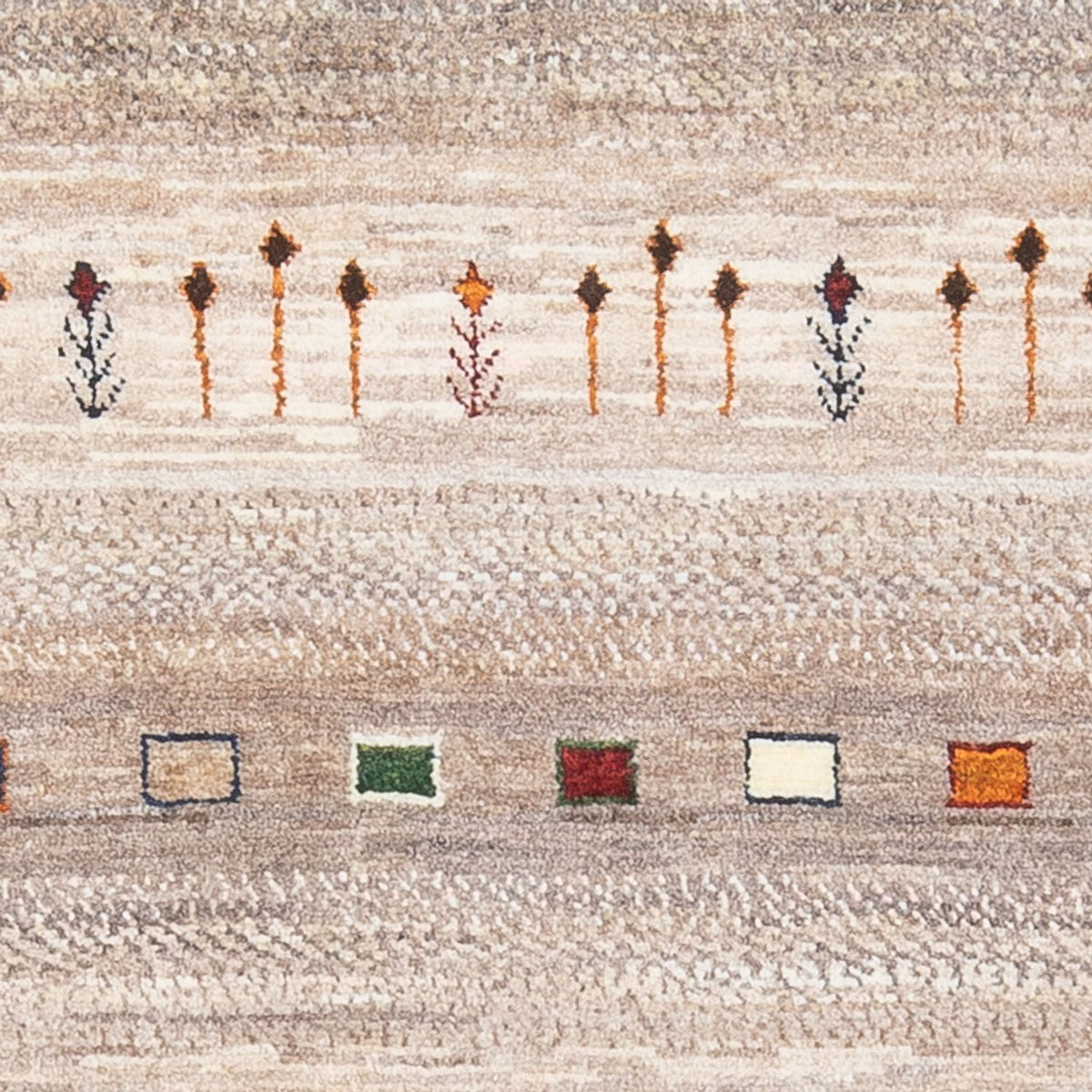 Gabbeh Tæppe - Loribaft Persisk - 134 x 86 cm - flerfarvet