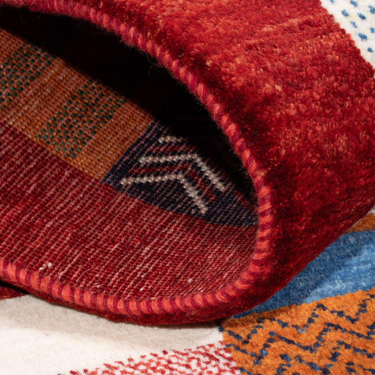 Gabbeh Tæppe - Loribaft Persisk - 138 x 83 cm - flerfarvet