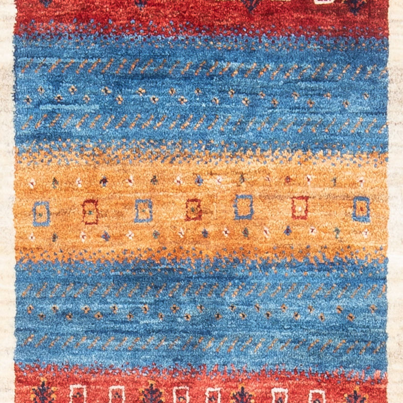 Gabbeh Tæppe - Loribaft Persisk - 138 x 83 cm - flerfarvet