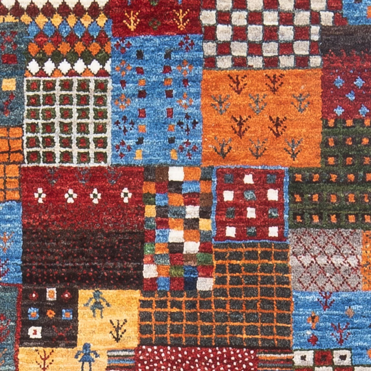 Gabbeh Tæppe - Loribaft Persisk - 135 x 80 cm - flerfarvet