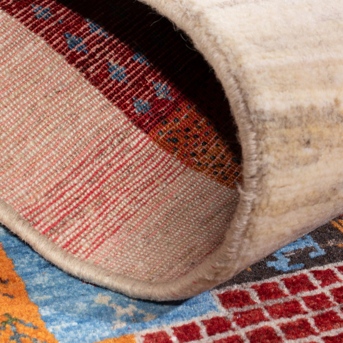 Gabbeh Tæppe - Loribaft Persisk - 135 x 80 cm - flerfarvet