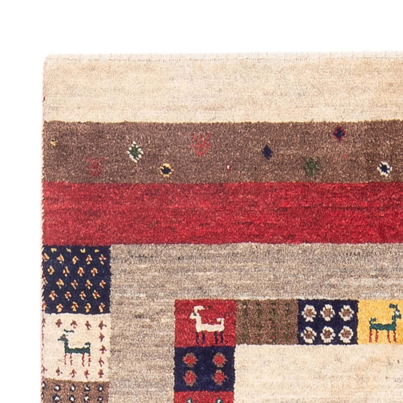 Loribaft Tæppe 122x83cm - Perserteppich Wollteppich