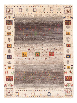 Gabbeh Tæppe - Loribaft Persisk - 123 x 86 cm - flerfarvet