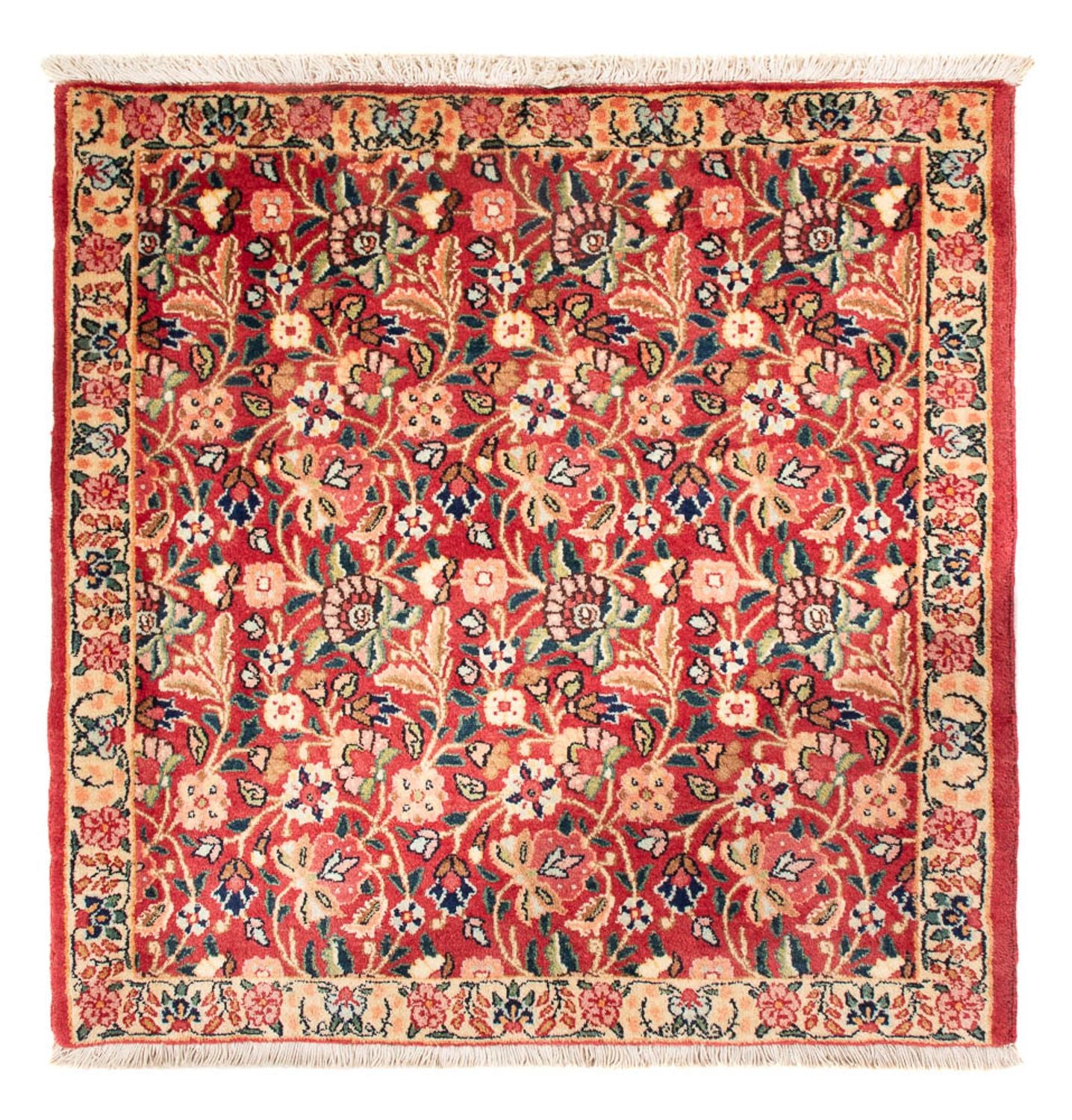 Persisk tæppe - Nomadisk - 84 x 84 cm - rød