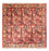 Persisk tæppe - Nomadisk - 84 x 84 cm - rød