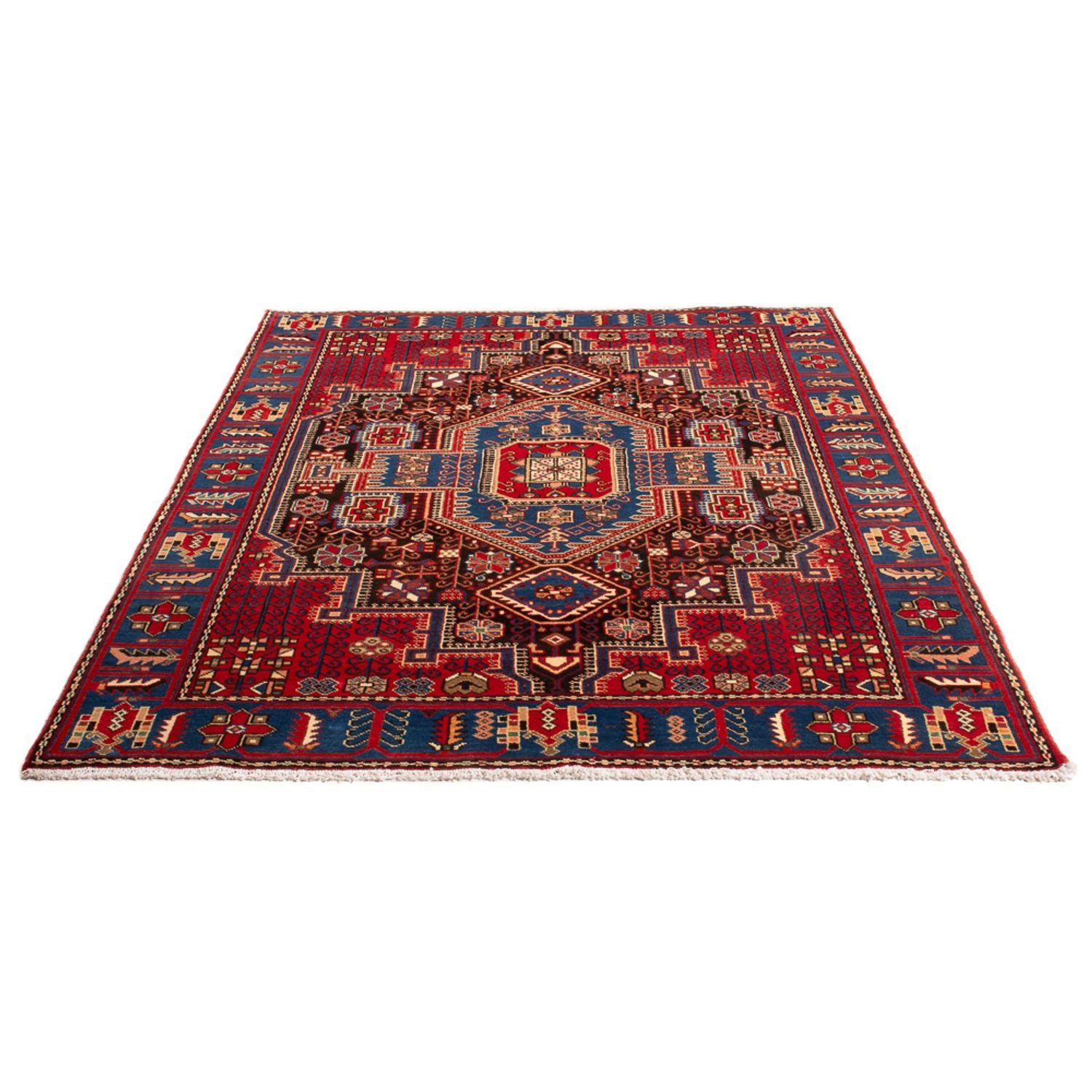 Persisk tæppe - Nomadisk - 200 x 143 cm - rød