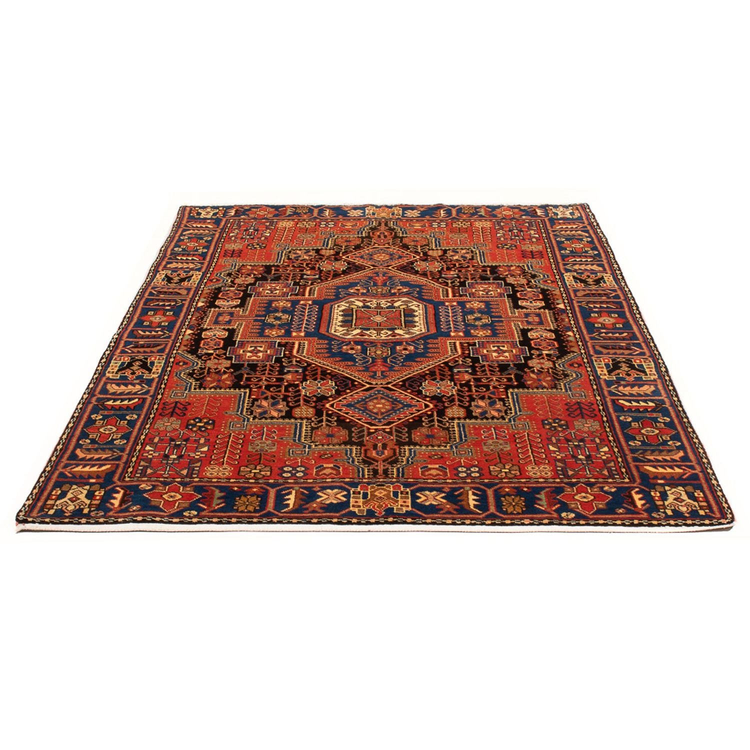 Persisk tæppe - Nomadisk - 205 x 140 cm - blå