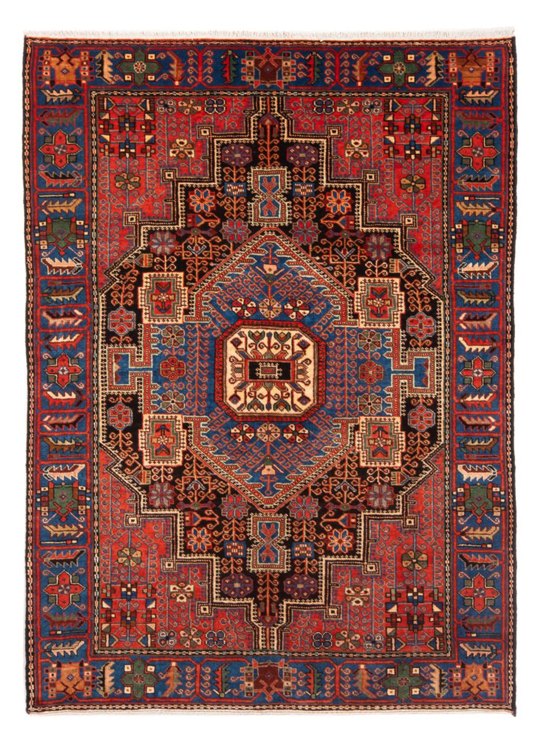 Persisk tæppe - Nomadisk - 205 x 137 cm - blå