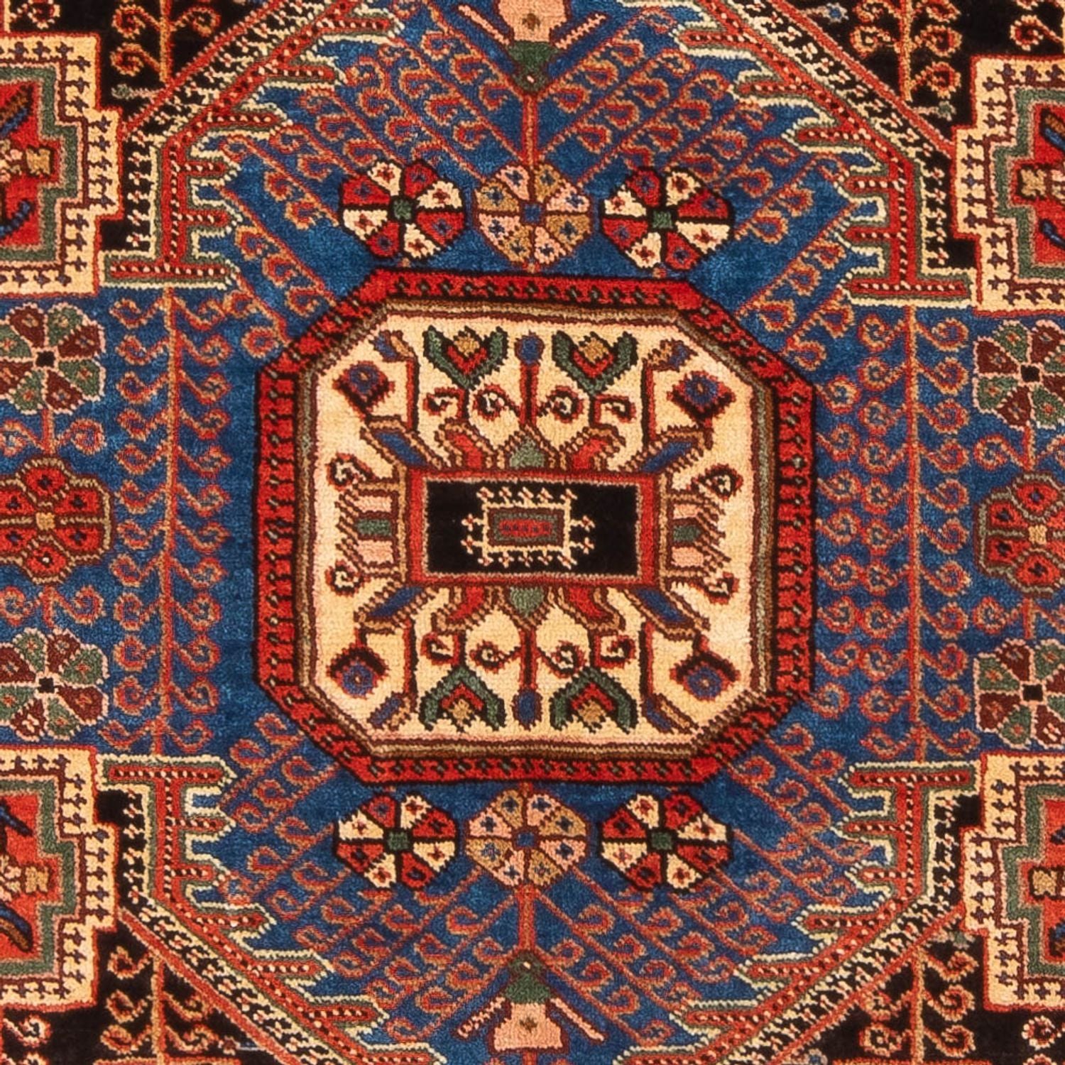 Persisk tæppe - Nomadisk - 205 x 137 cm - blå