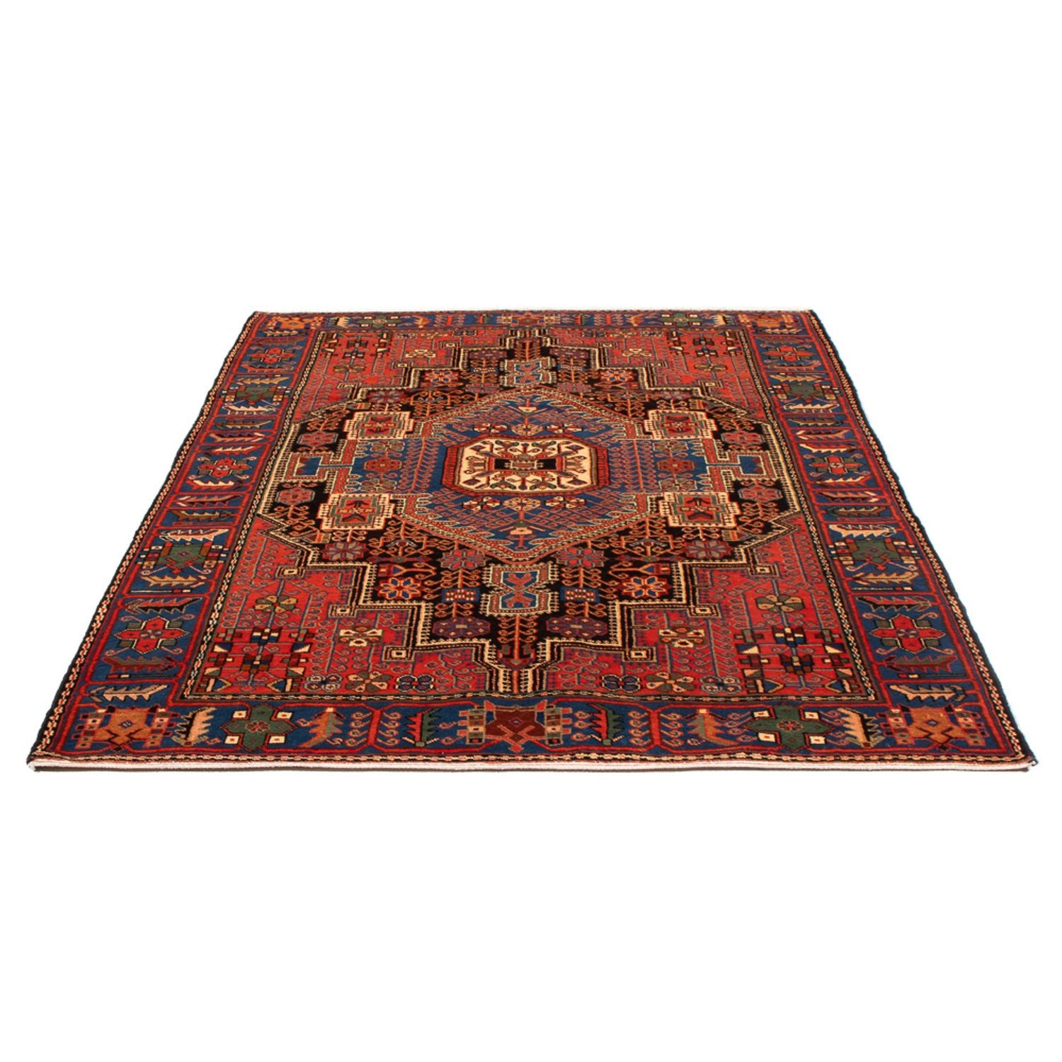 Persisk tæppe - Nomadisk - 205 x 137 cm - blå