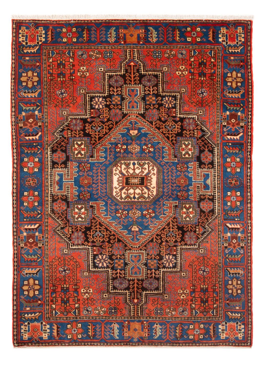Persisk tæppe - Nomadisk - 196 x 150 cm - blå