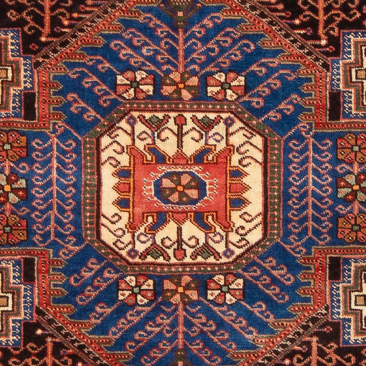 Persisk tæppe - Nomadisk - 205 x 148 cm - blå