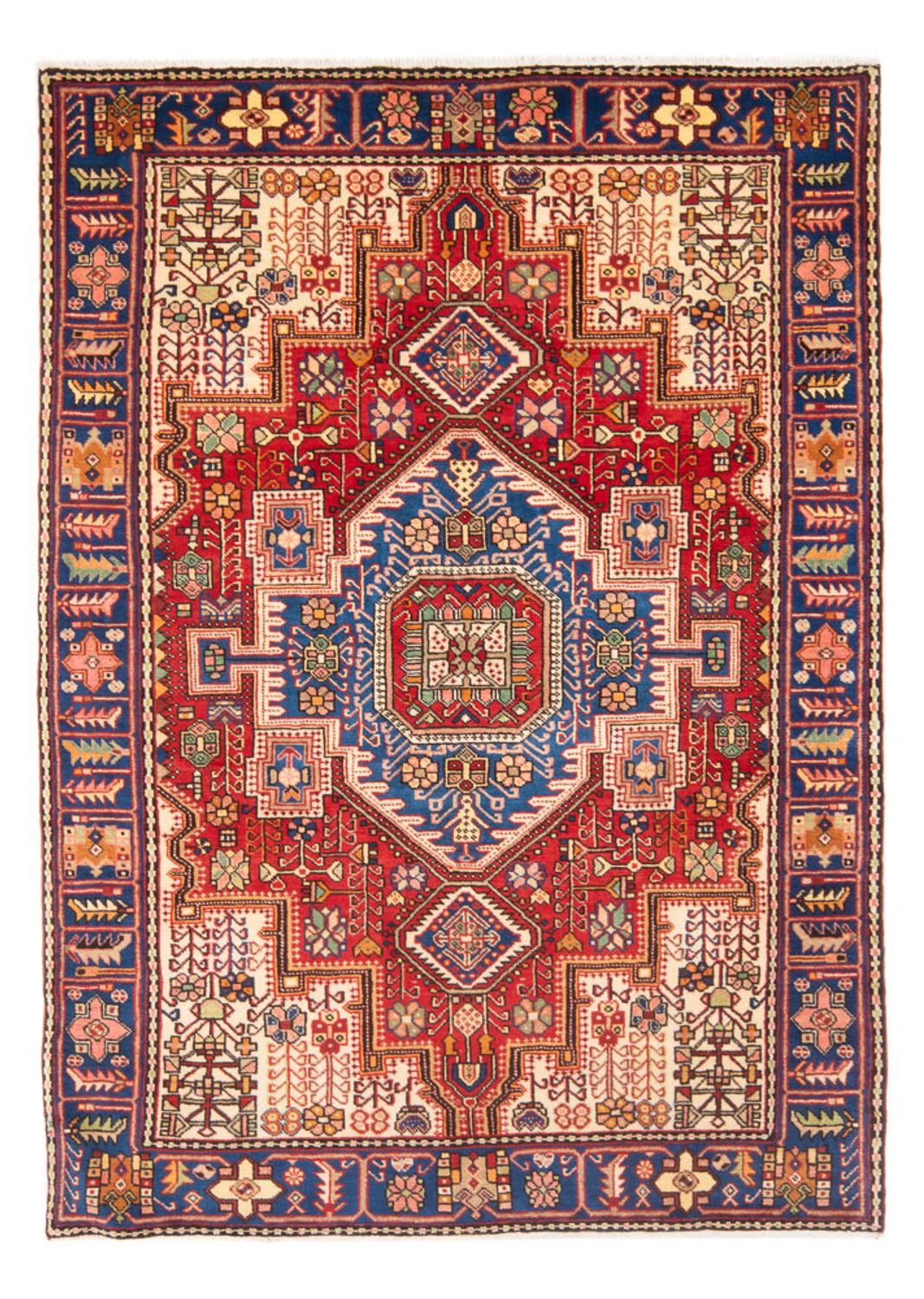 Persisk tæppe - Nomadisk - 197 x 136 cm - blå