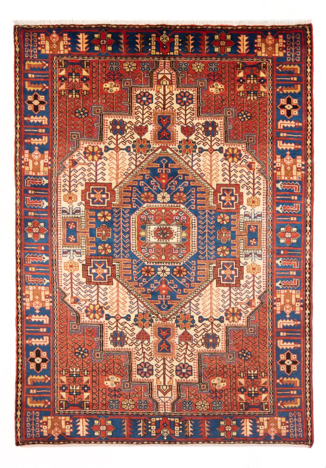 Persisk tæppe - Nomadisk - 210 x 142 cm - blå
