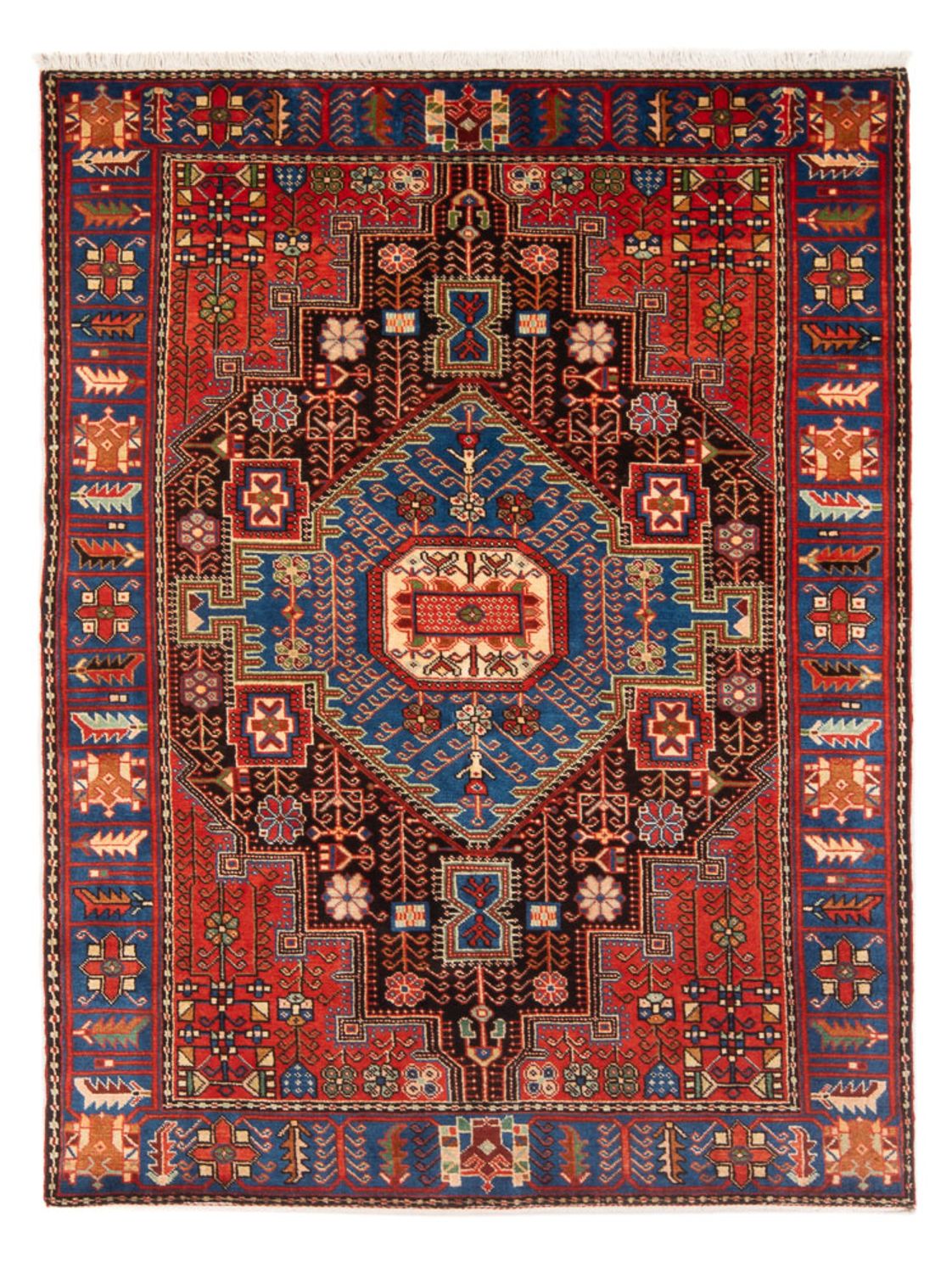Persisk tæppe - Nomadisk - 210 x 132 cm - blå