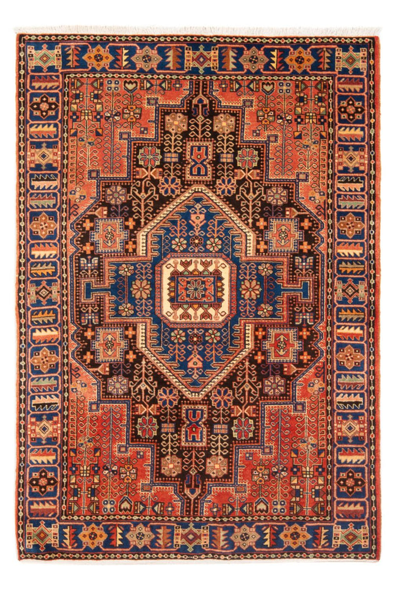 Persisk tæppe - Nomadisk - 202 x 140 cm - mørkeblå