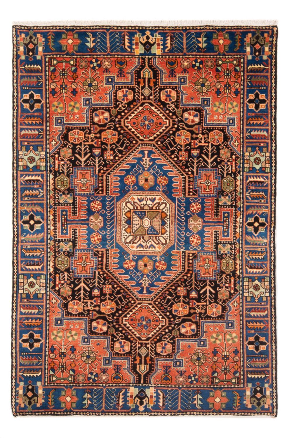 Persisk tæppe - Nomadisk - 200 x 138 cm - blå
