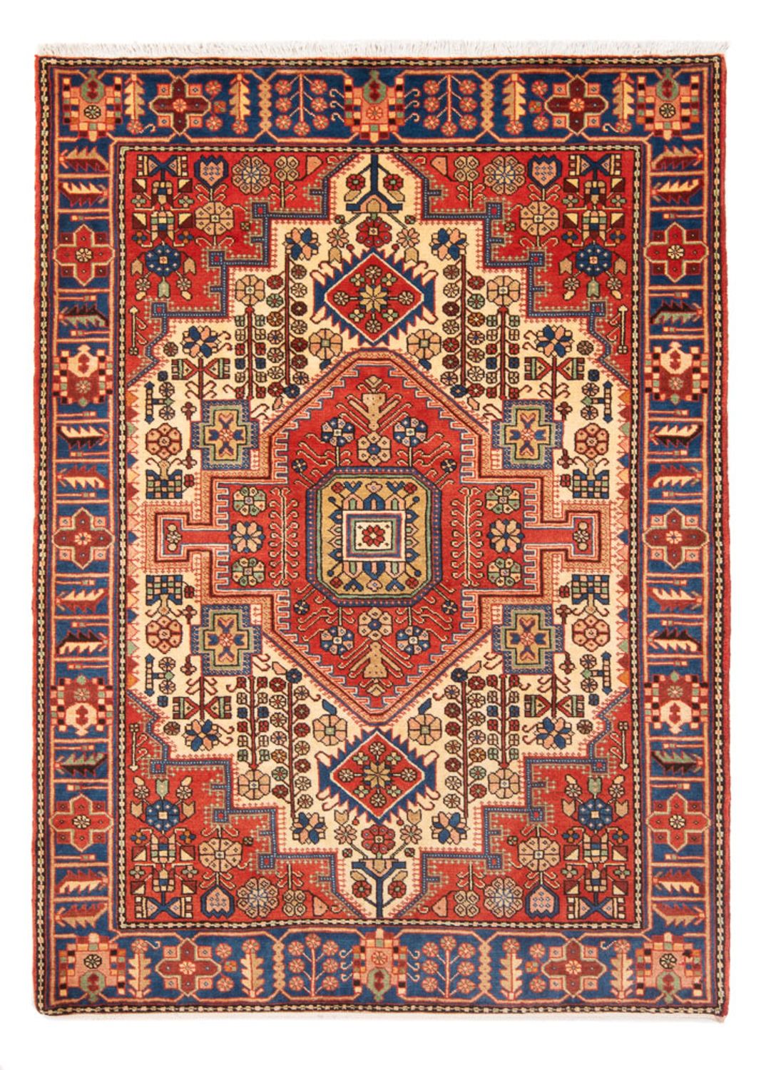 Persisk tæppe - Nomadisk - 202 x 143 cm - rød