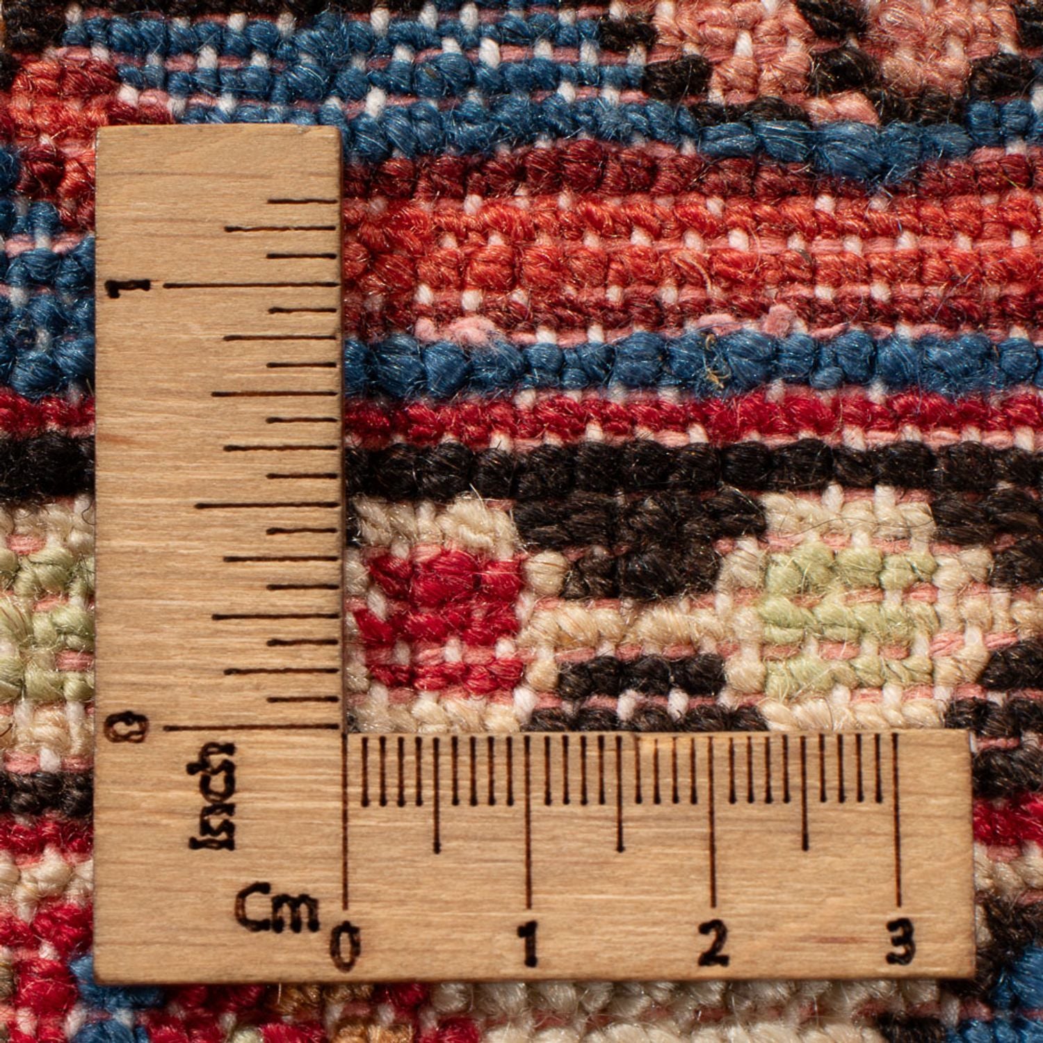 Persisk tæppe - Nomadisk - 196 x 147 cm - blå