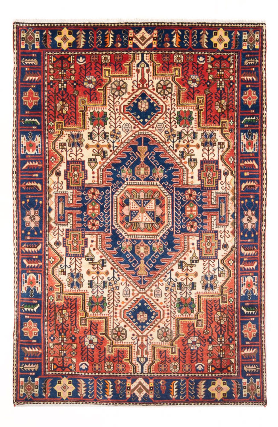 Persisk tæppe - Nomadisk - 197 x 140 cm - blå