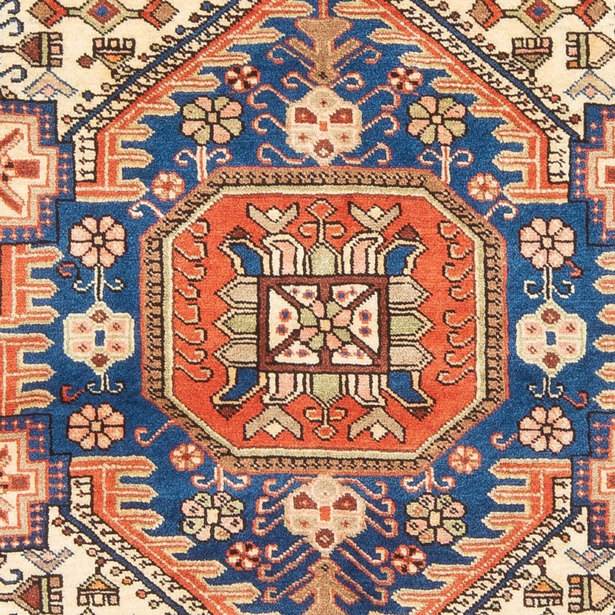 Persisk tæppe - Nomadisk - 200 x 145 cm - blå