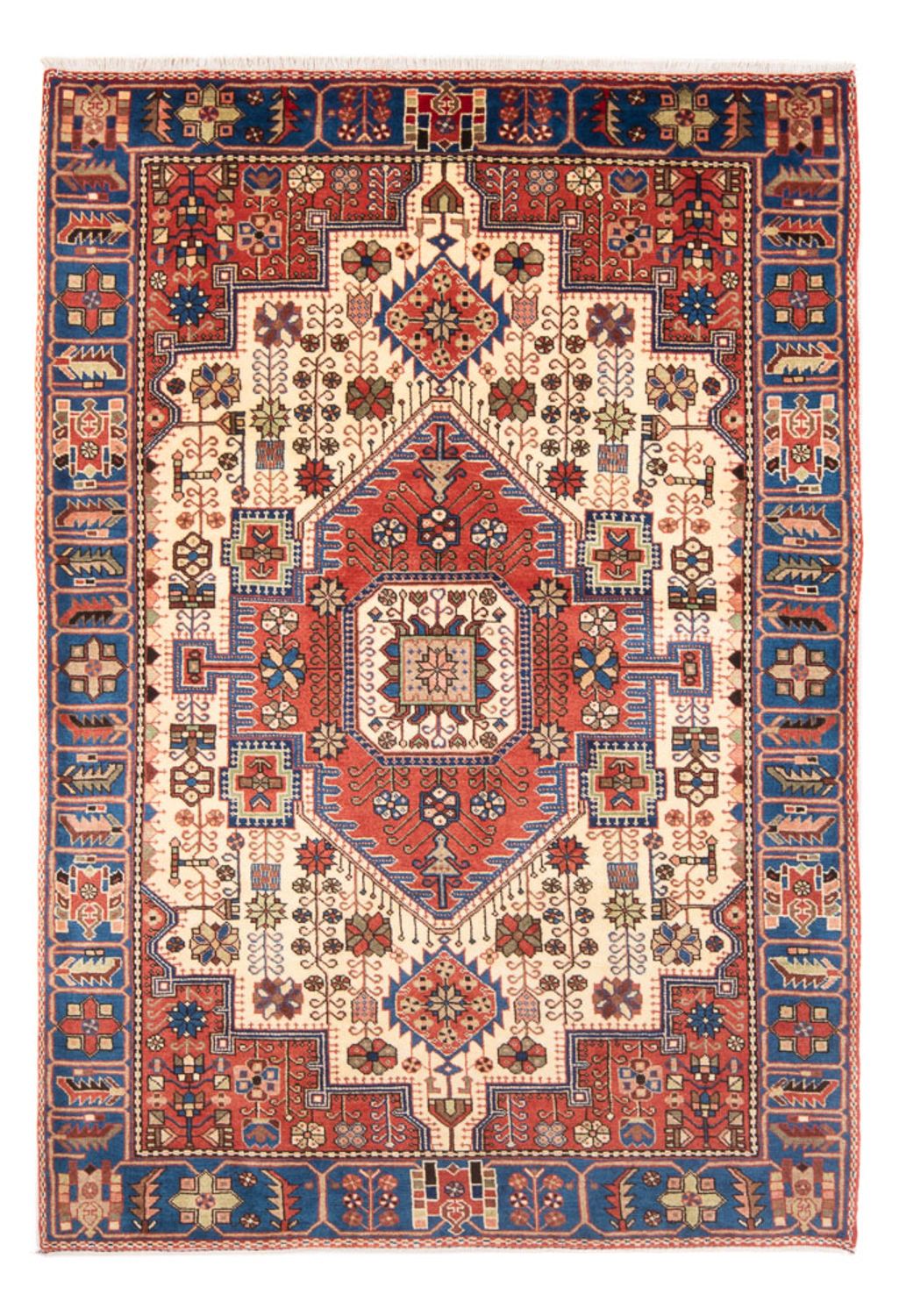 Persisk tæppe - Nomadisk - 203 x 140 cm - rød