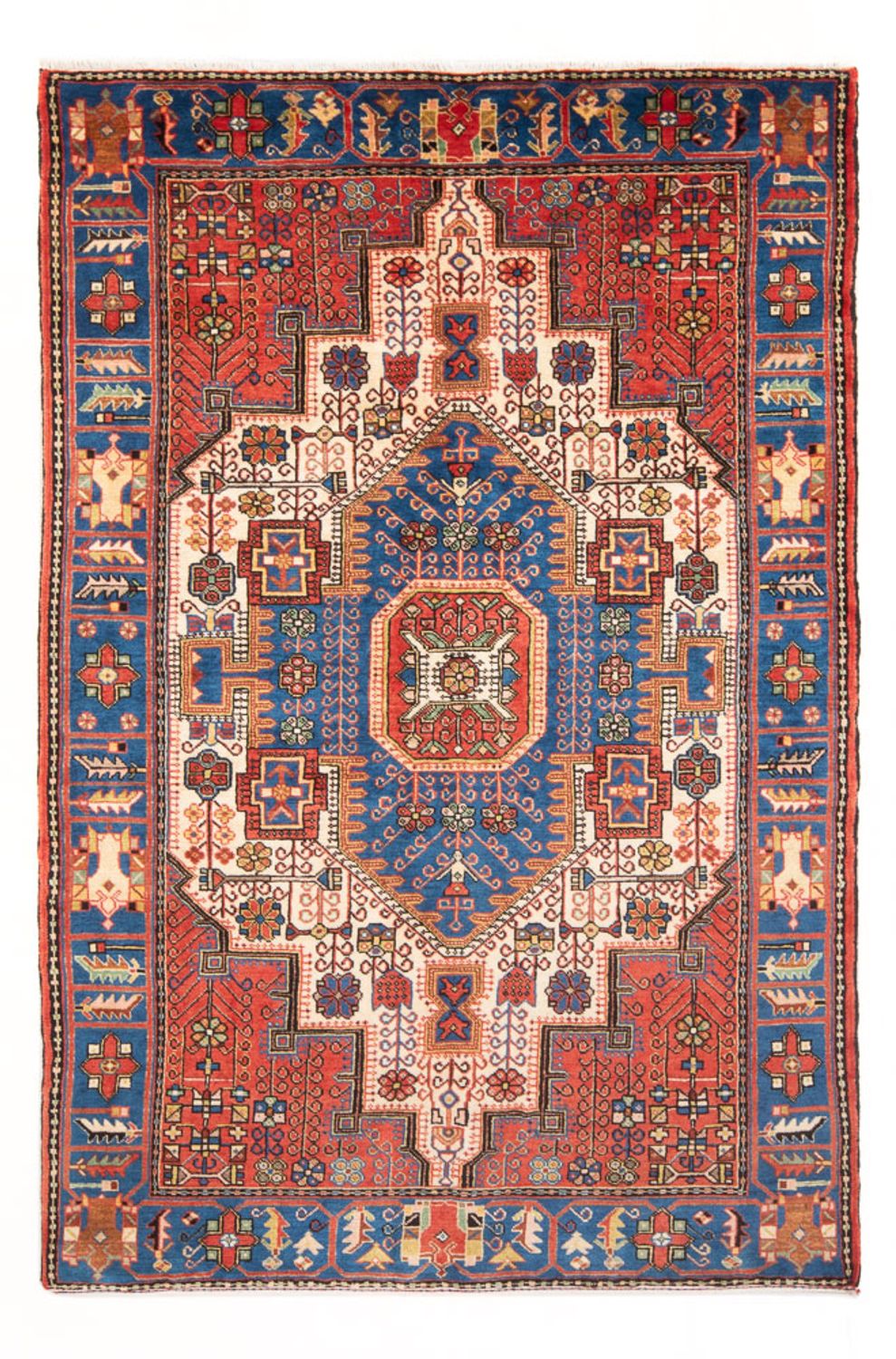 Persisk tæppe - Nomadisk - 205 x 138 cm - blå