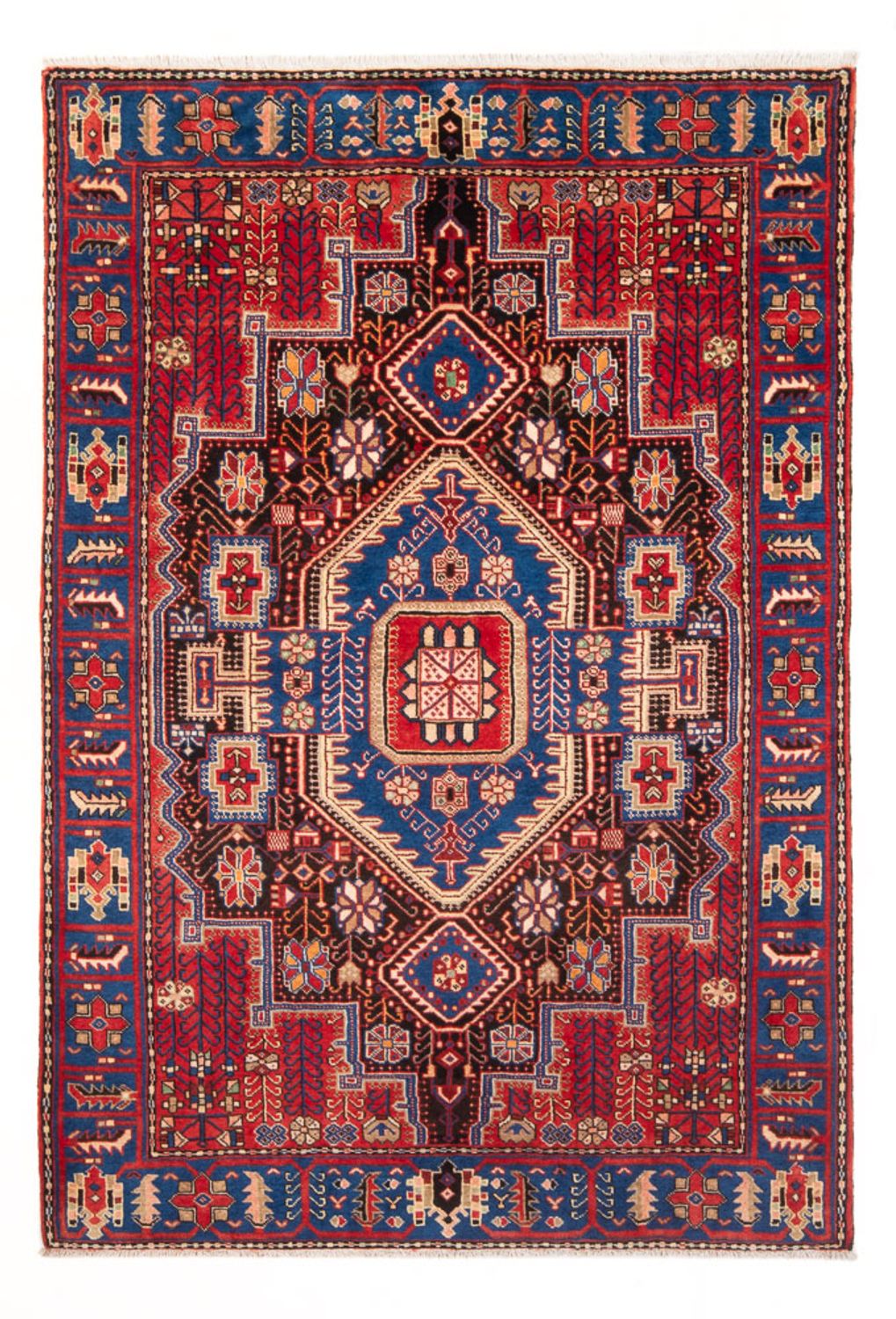 Persisk tæppe - Nomadisk - 195 x 140 cm - blå