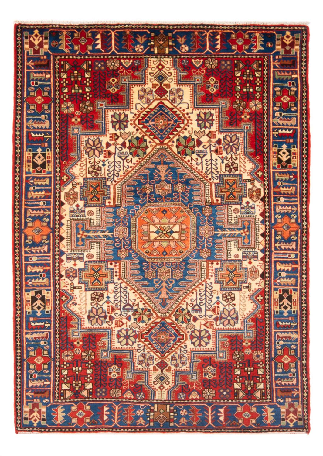 Persisk tæppe - Nomadisk - 205 x 140 cm - blå