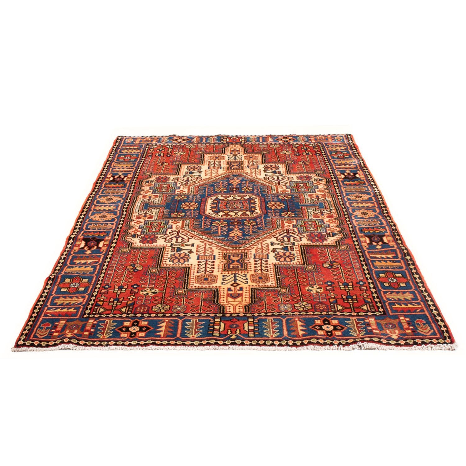 Persisk tæppe - Nomadisk - 213 x 140 cm - blå