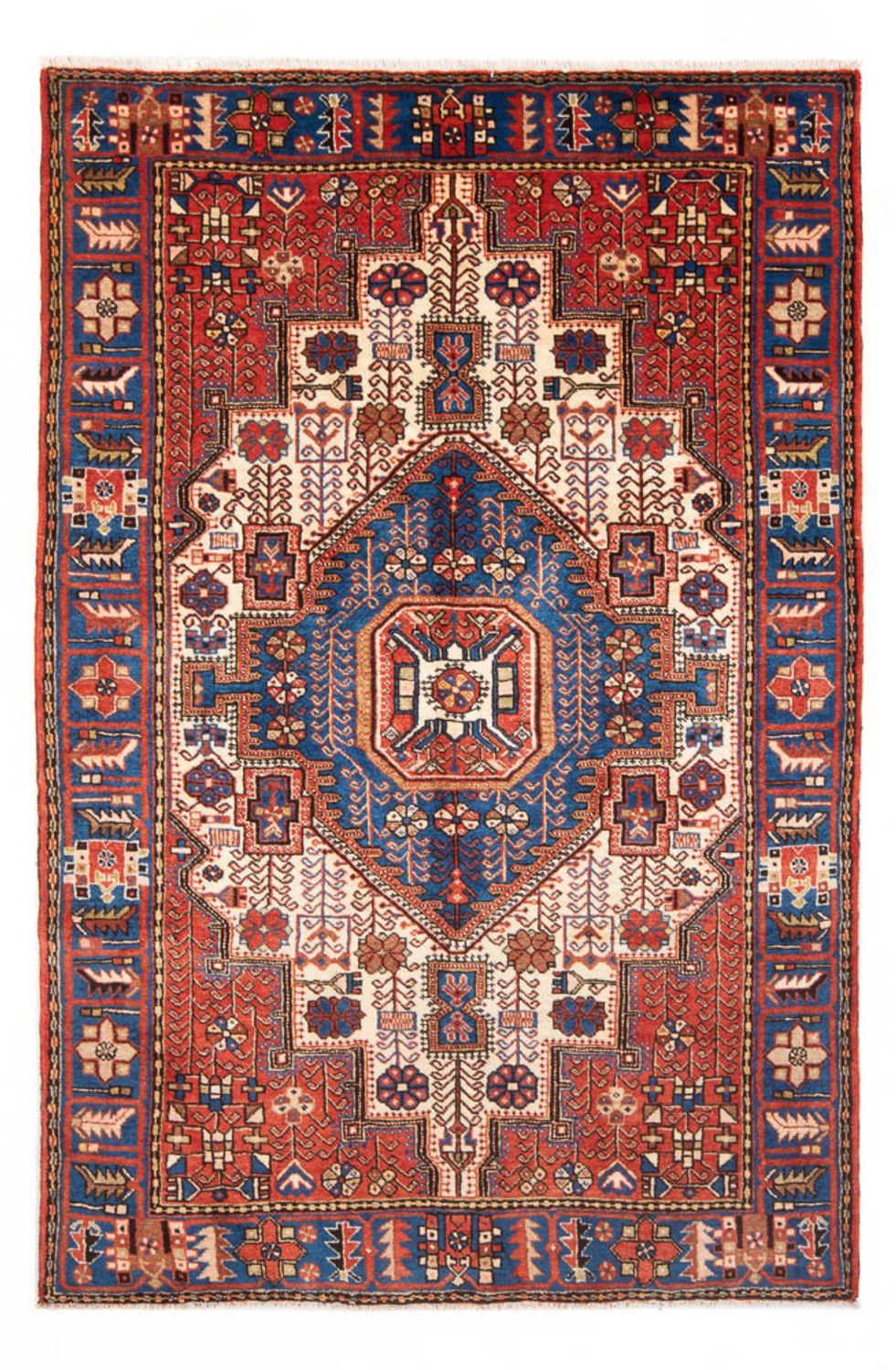 Persisk tæppe - Nomadisk - 200 x 140 cm - blå