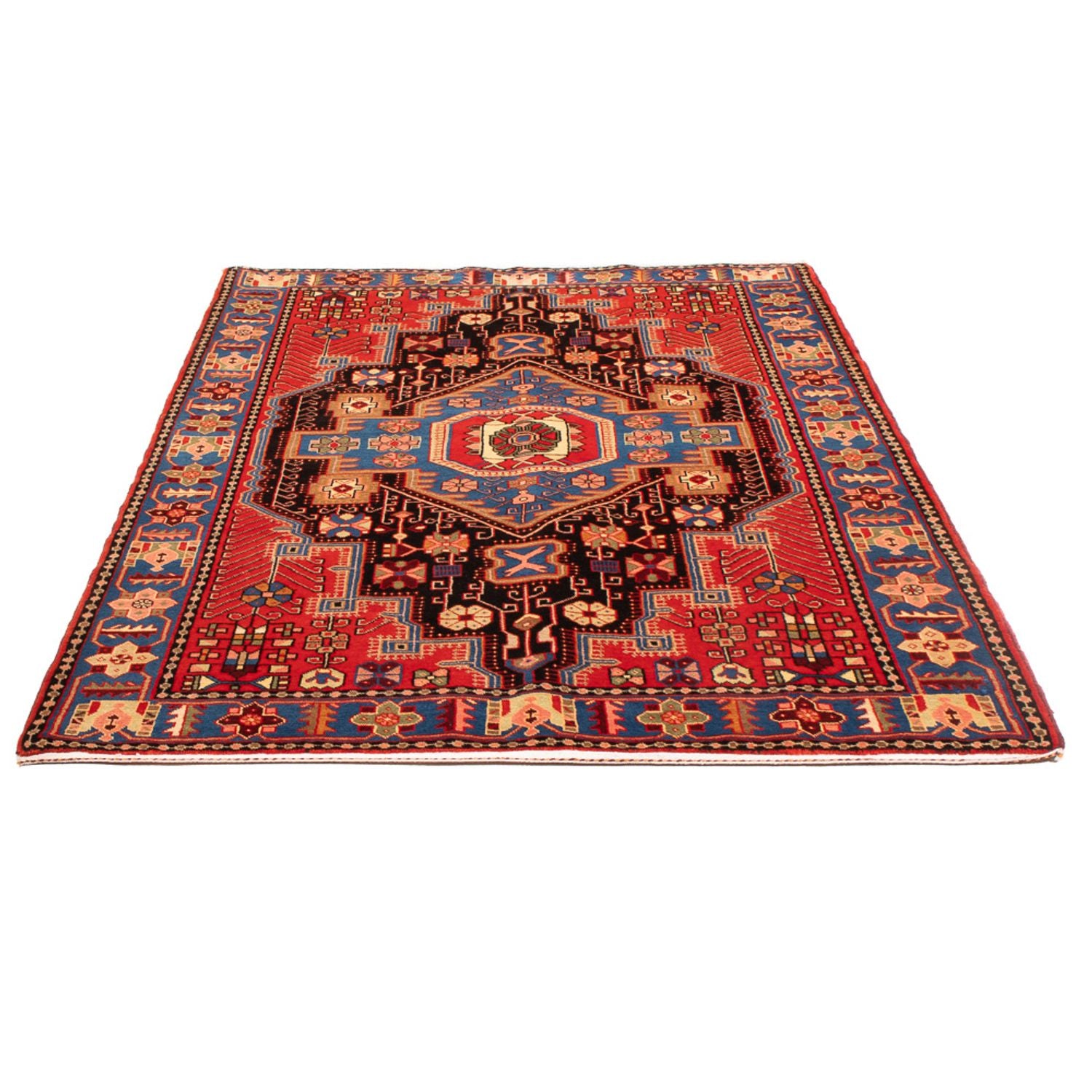 Persisk tæppe - Nomadisk - 202 x 143 cm - blå