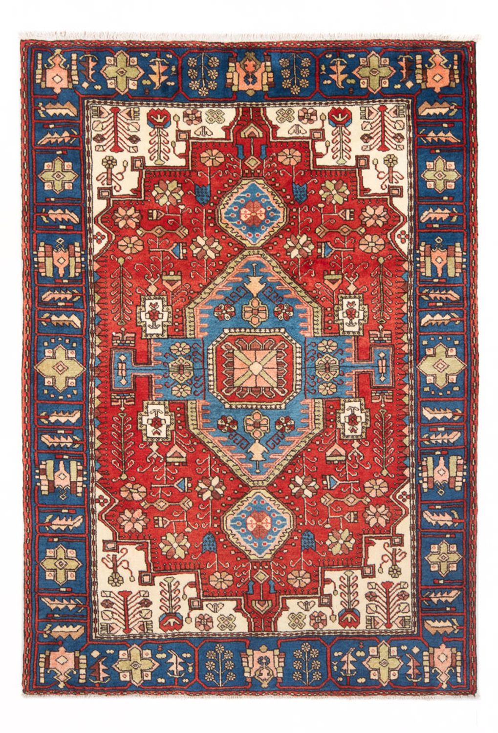 Persisk tæppe - Nomadisk - 188 x 136 cm - blå