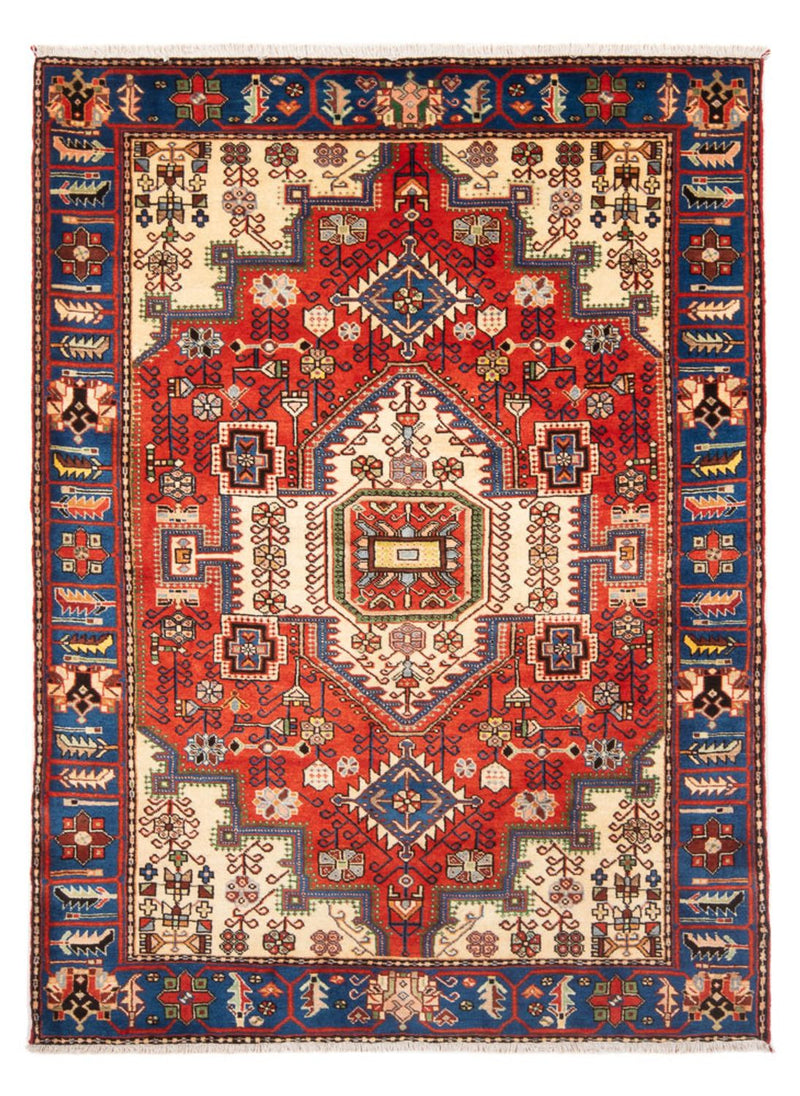 Persisk tæppe - Nomadisk - 198 x 140 cm - lys beige