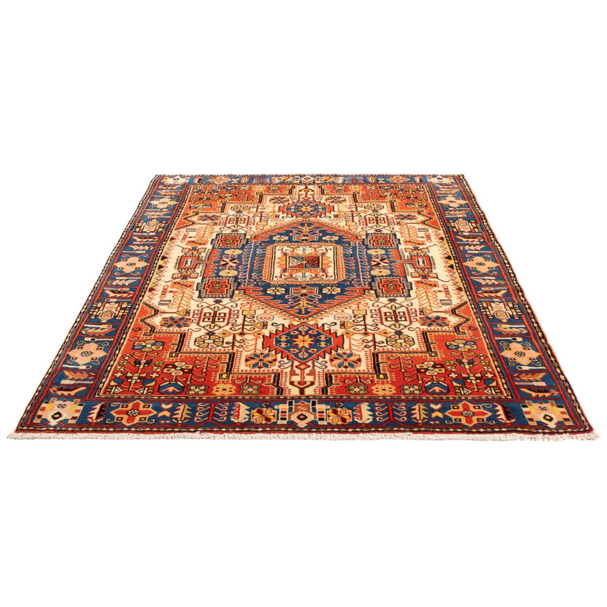Persisk tæppe - Nomadisk - 203 x 142 cm - blå