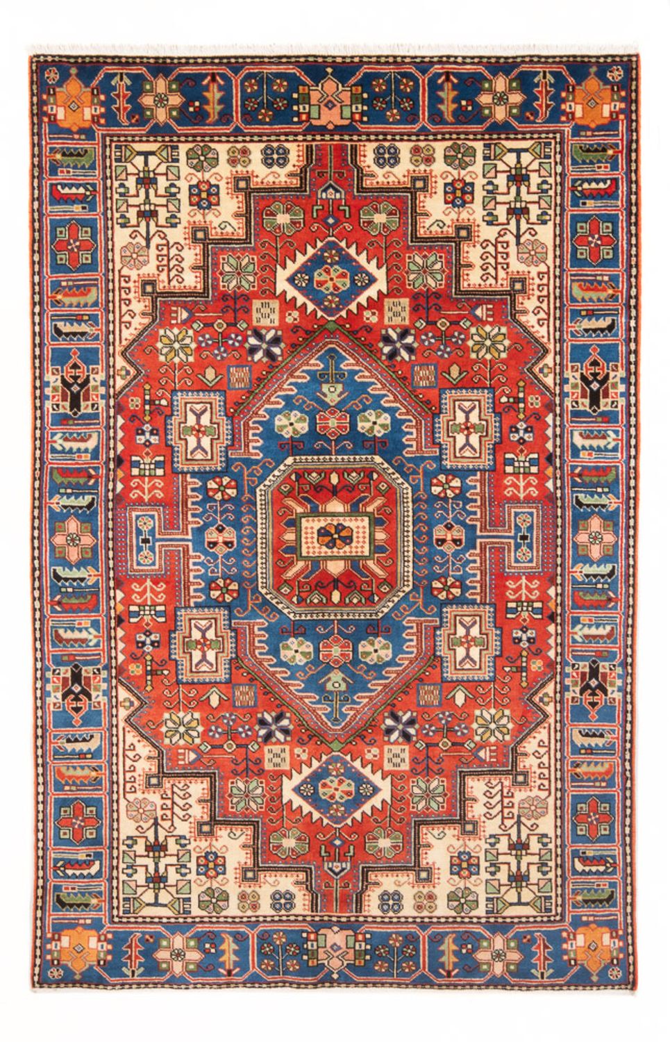 Persisk tæppe - Nomadisk - 203 x 132 cm - blå