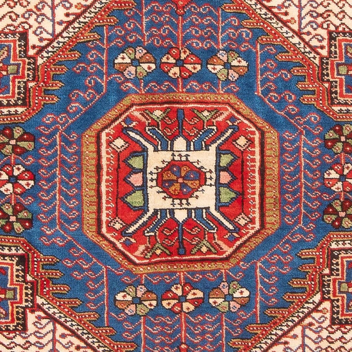 Persisk tæppe - Nomadisk - 195 x 135 cm - blå