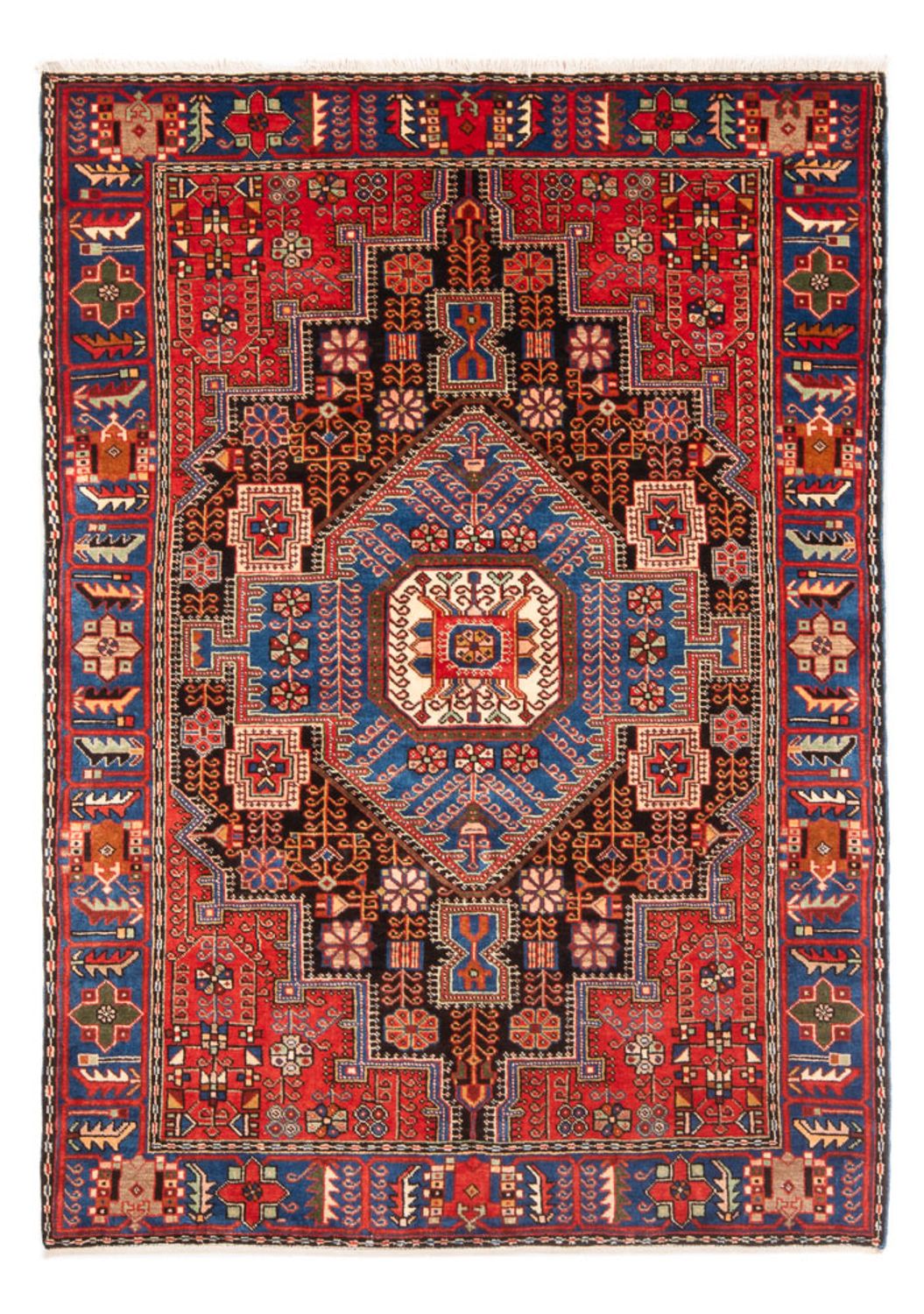 Persisk tæppe - Nomadisk - 201 x 150 cm - blå